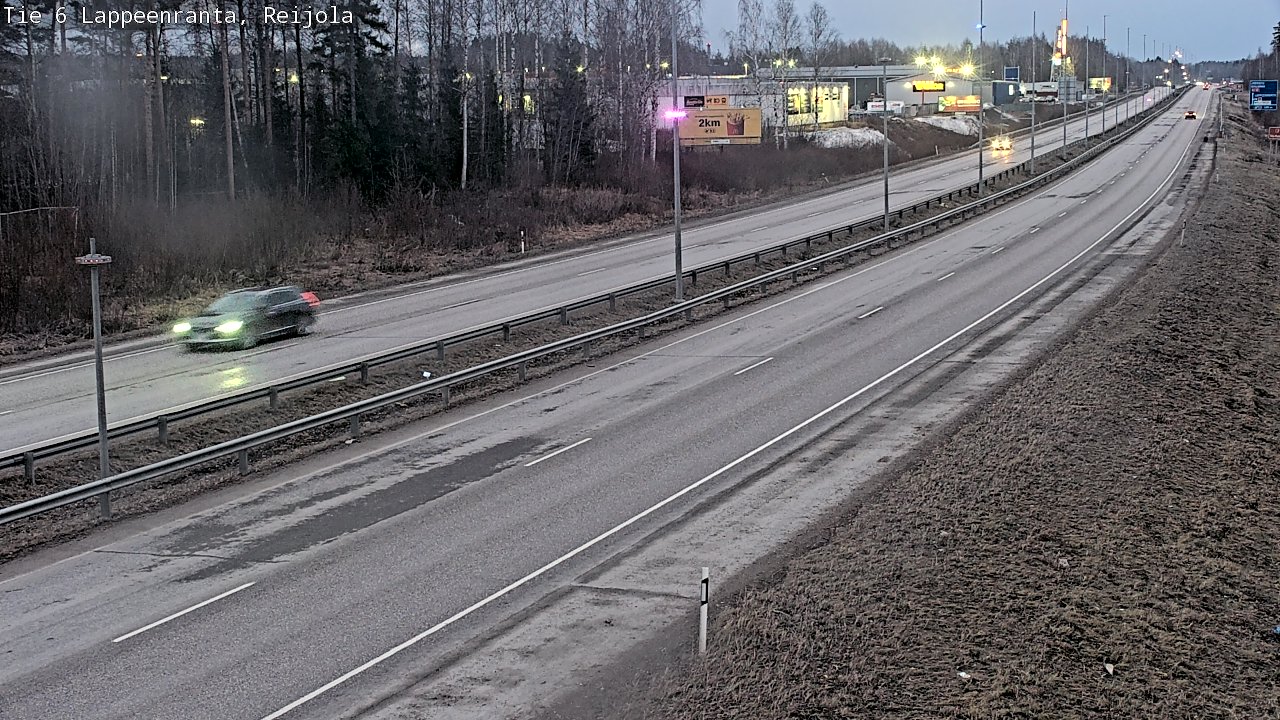 Weather Camera Image Road 6 Lappeenranta, Reijola, Lappeenranta, Etelä-Karjala
