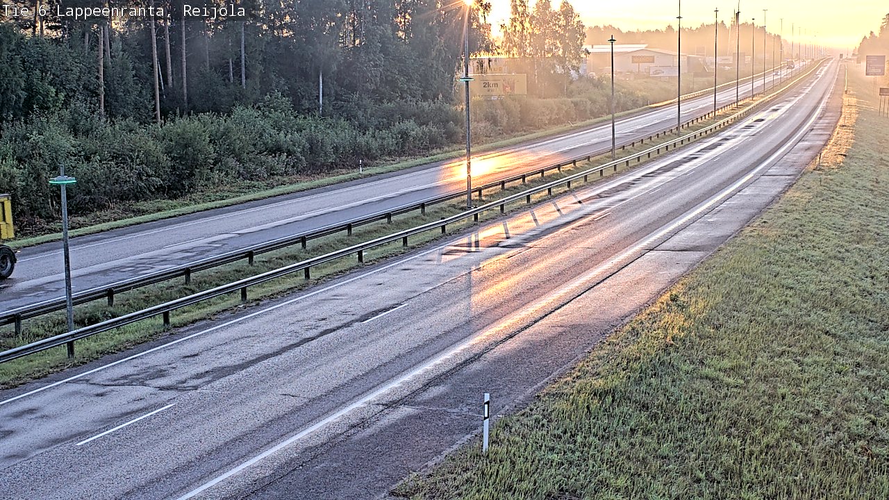 Weather Camera Image Road 6 Lappeenranta, Reijola, Lappeenranta, Etelä-Karjala