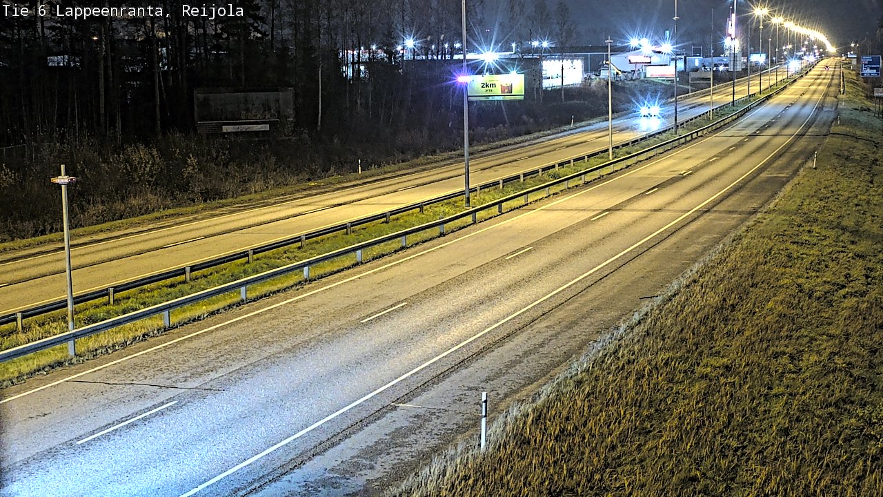 Weather Camera Image Väg 6 Villmanstrand, Reijola, Lappeenranta, Etelä-Karjala