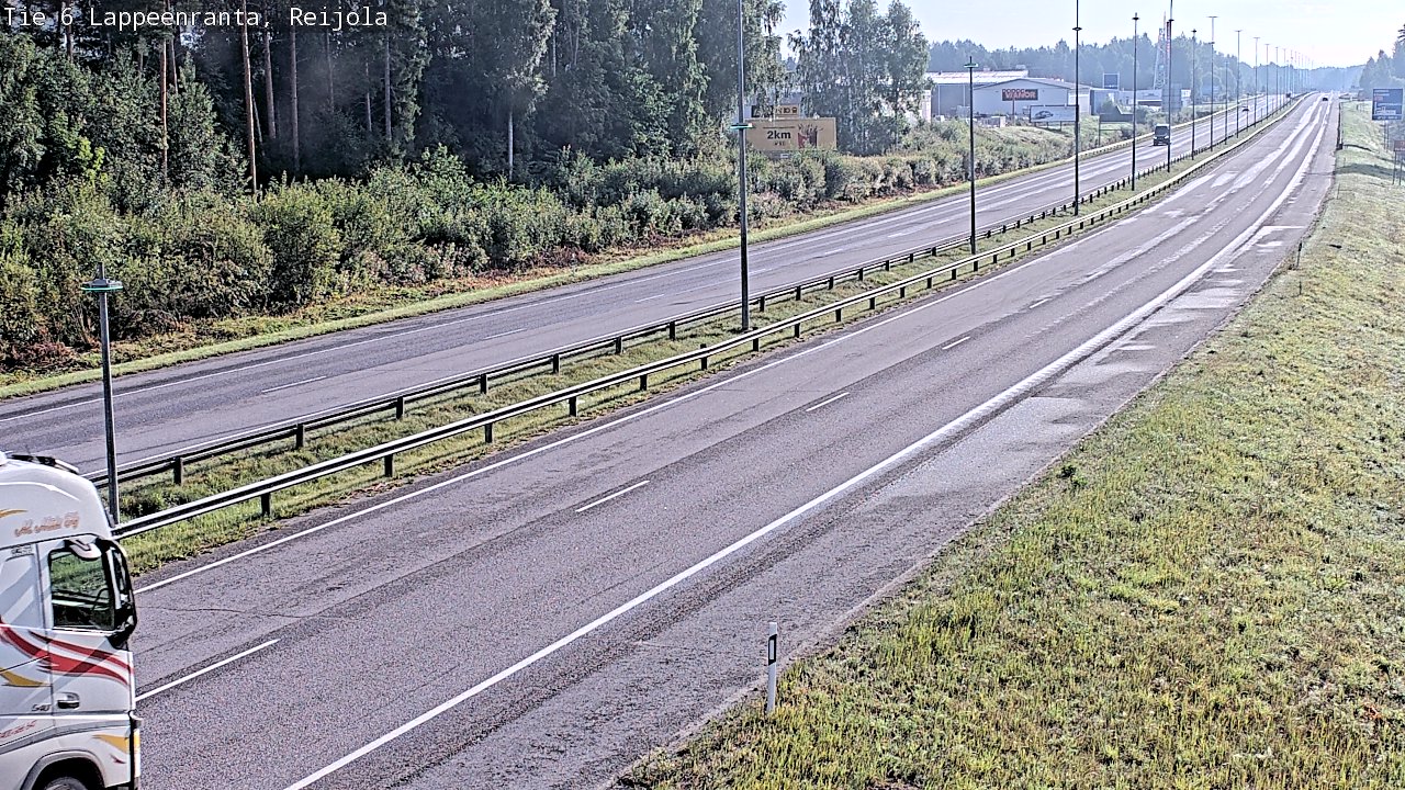 Weather Camera Image Road 6 Lappeenranta, Reijola, Lappeenranta, Etelä-Karjala