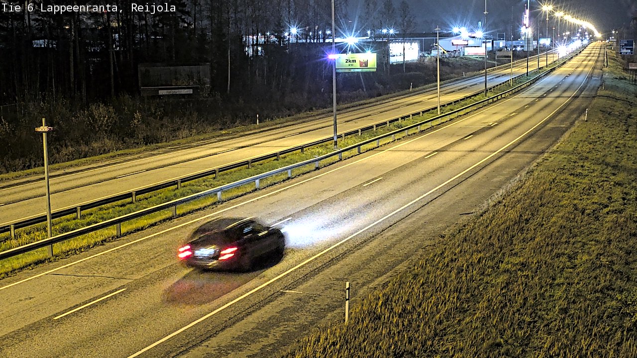 Weather Camera Image Väg 6 Villmanstrand, Reijola, Lappeenranta, Etelä-Karjala