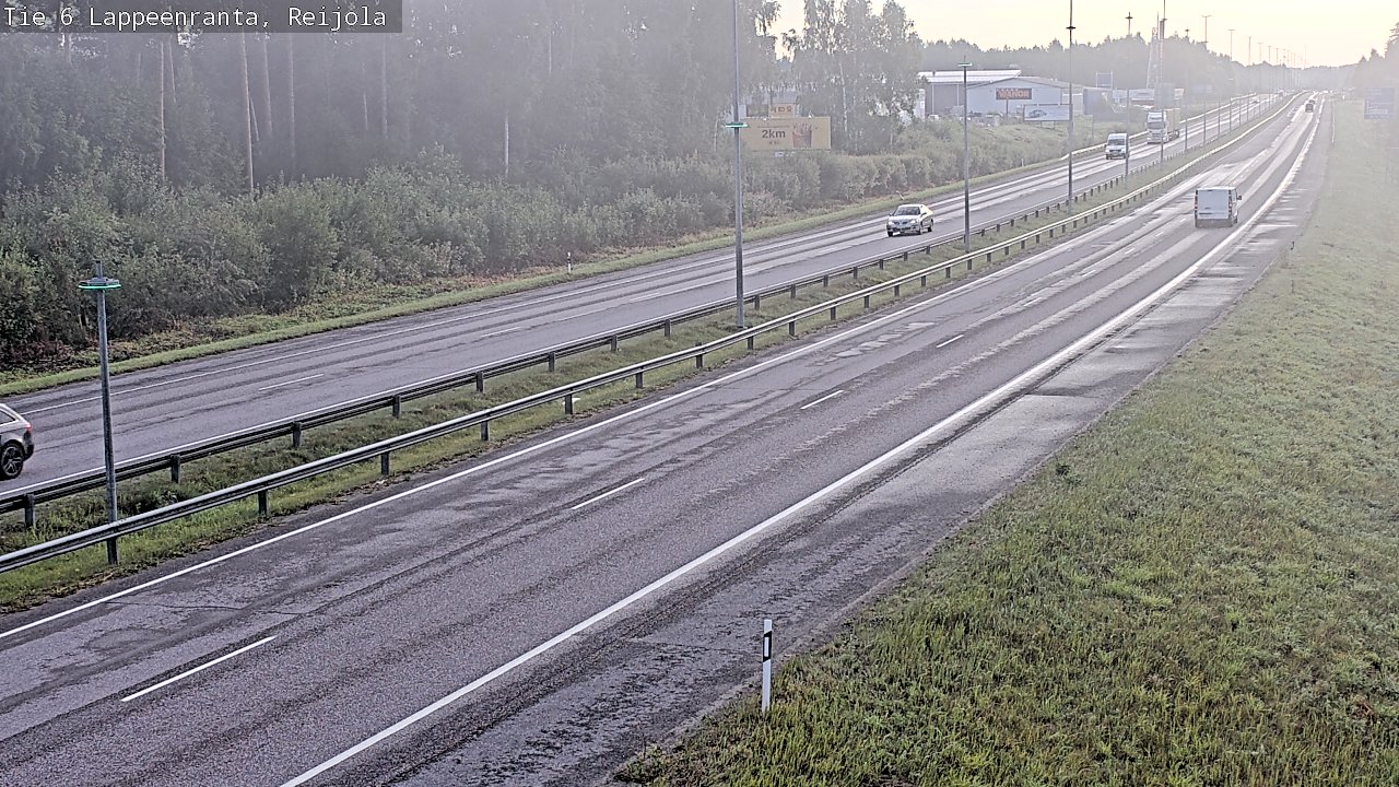 Weather Camera Image Road 6 Lappeenranta, Reijola, Lappeenranta, Etelä-Karjala