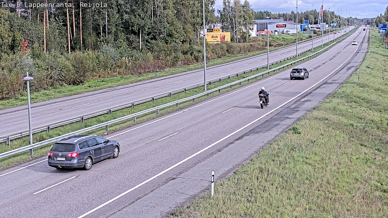 Weather Camera Image Road 6 Lappeenranta, Reijola, Lappeenranta, Etelä-Karjala