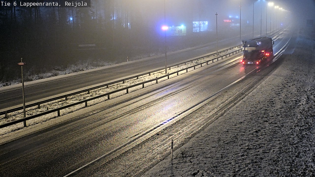 Weather Camera Image Road 6 Lappeenranta, Reijola, Lappeenranta, Etelä-Karjala