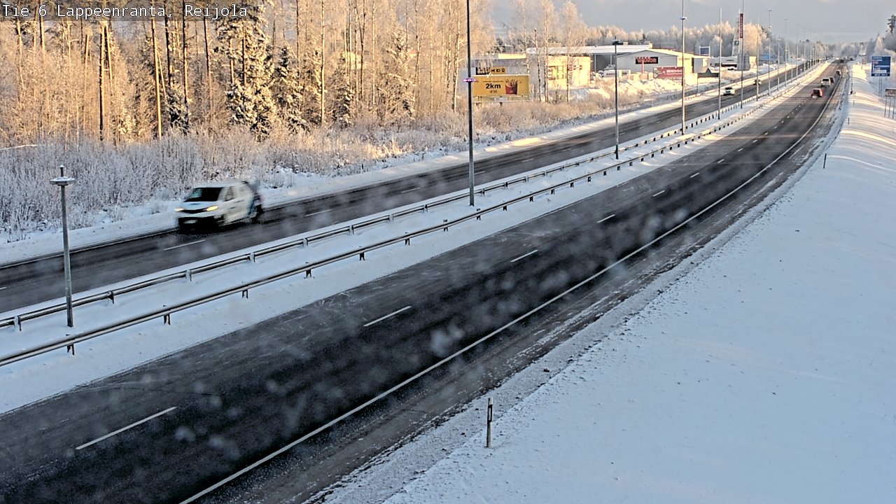 Weather Camera Image Väg 6 Villmanstrand, Reijola, Lappeenranta, Etelä-Karjala