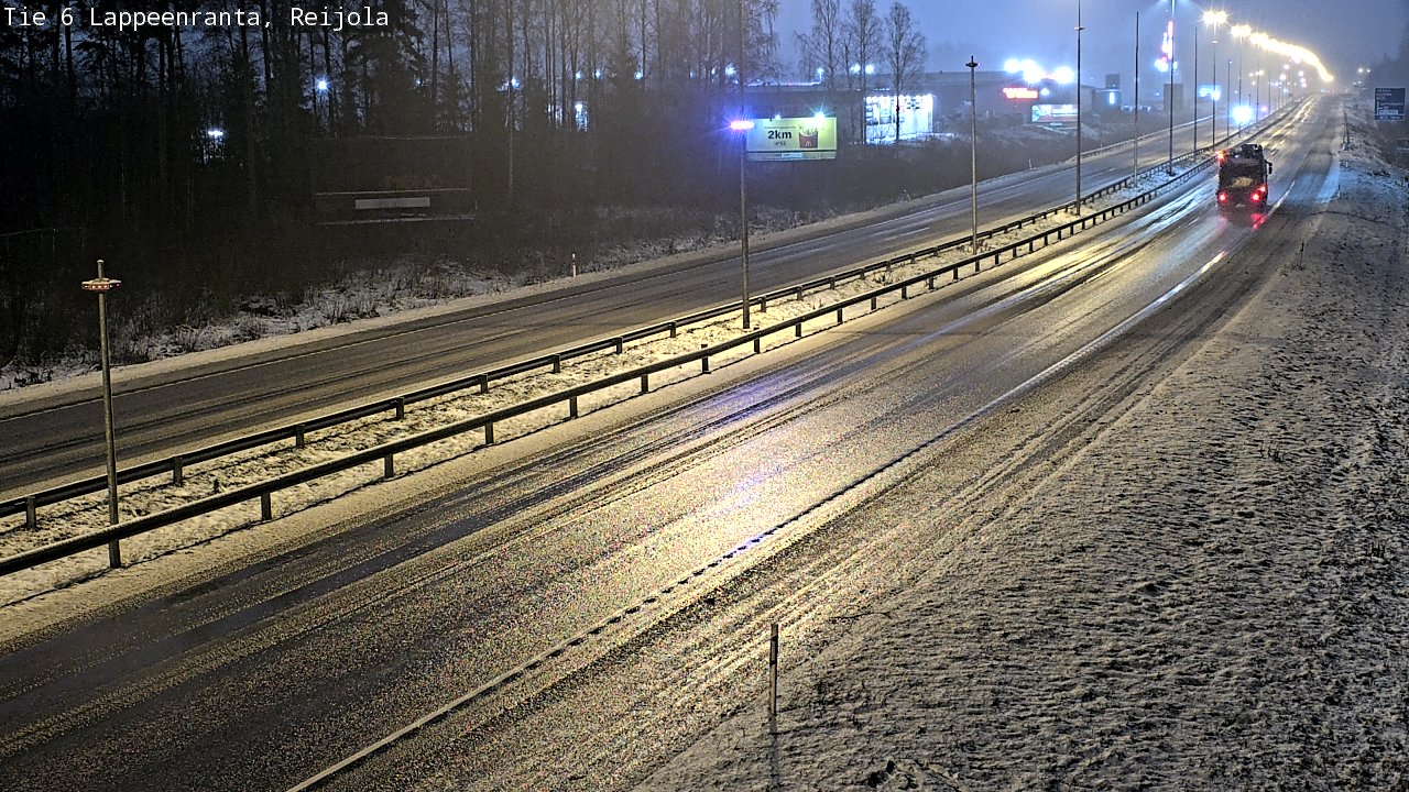 Weather Camera Image Road 6 Lappeenranta, Reijola, Lappeenranta, Etelä-Karjala