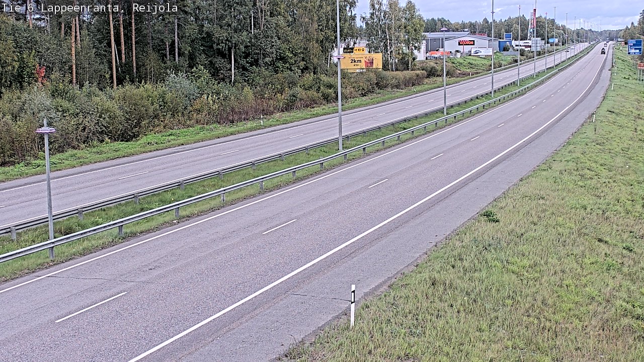 Weather Camera Image Road 6 Lappeenranta, Reijola, Lappeenranta, Etelä-Karjala