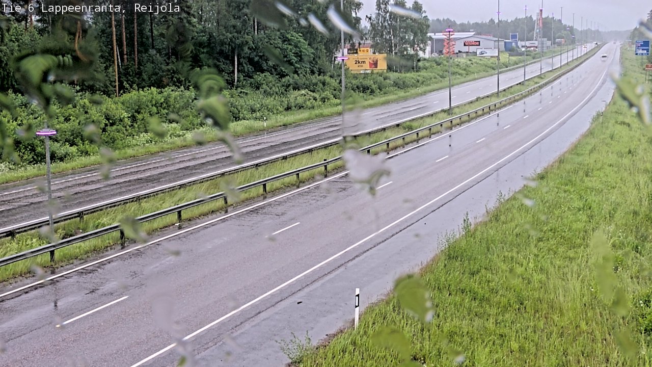 Weather Camera Image Väg 6 Villmanstrand, Reijola, Lappeenranta, Etelä-Karjala