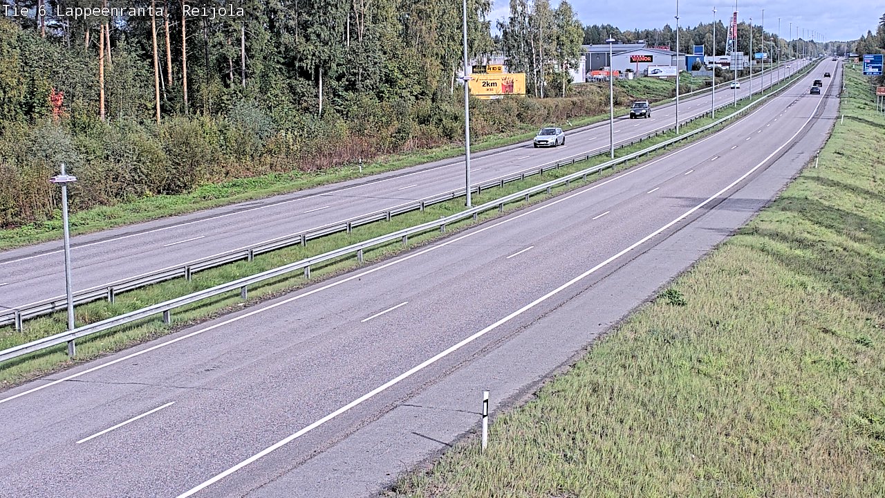 Weather Camera Image Road 6 Lappeenranta, Reijola, Lappeenranta, Etelä-Karjala