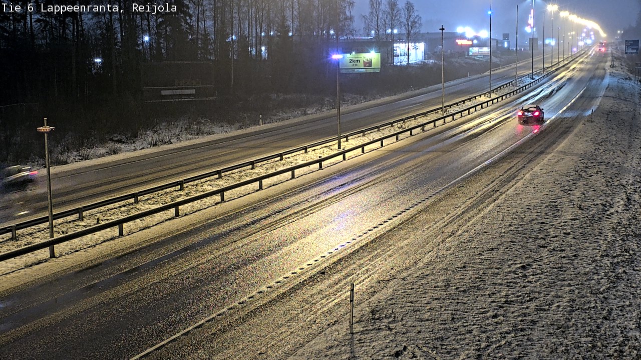 Weather Camera Image Road 6 Lappeenranta, Reijola, Lappeenranta, Etelä-Karjala