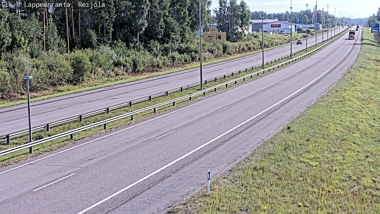Weather Camera Image Road 6 Lappeenranta, Reijola, Lappeenranta, Etelä-Karjala