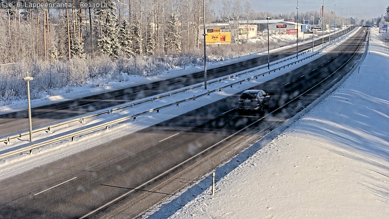 Weather Camera Image Väg 6 Villmanstrand, Reijola, Lappeenranta, Etelä-Karjala