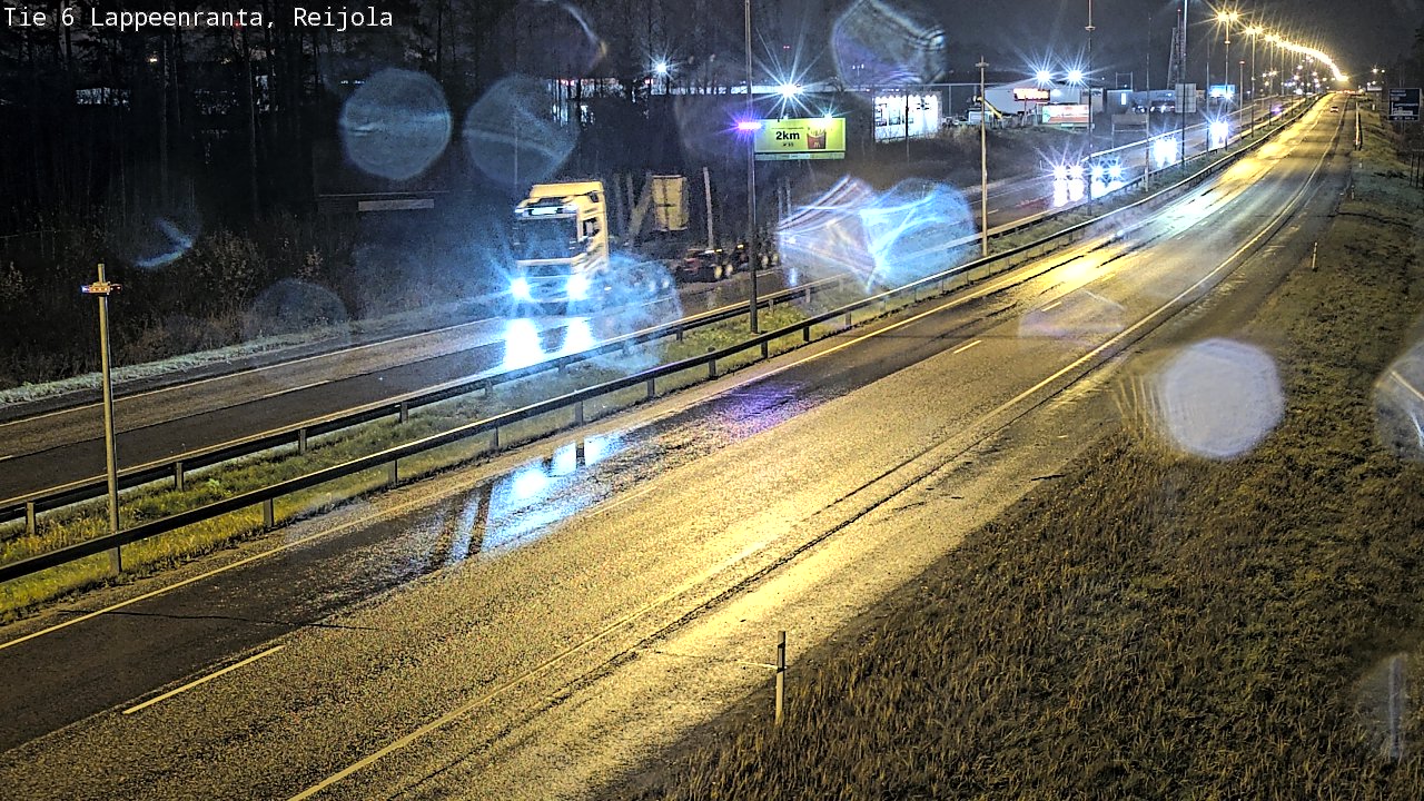 Weather Camera Image Väg 6 Villmanstrand, Reijola, Lappeenranta, Etelä-Karjala