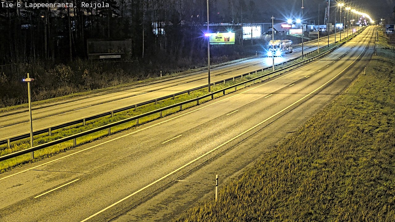 Weather Camera Image Väg 6 Villmanstrand, Reijola, Lappeenranta, Etelä-Karjala