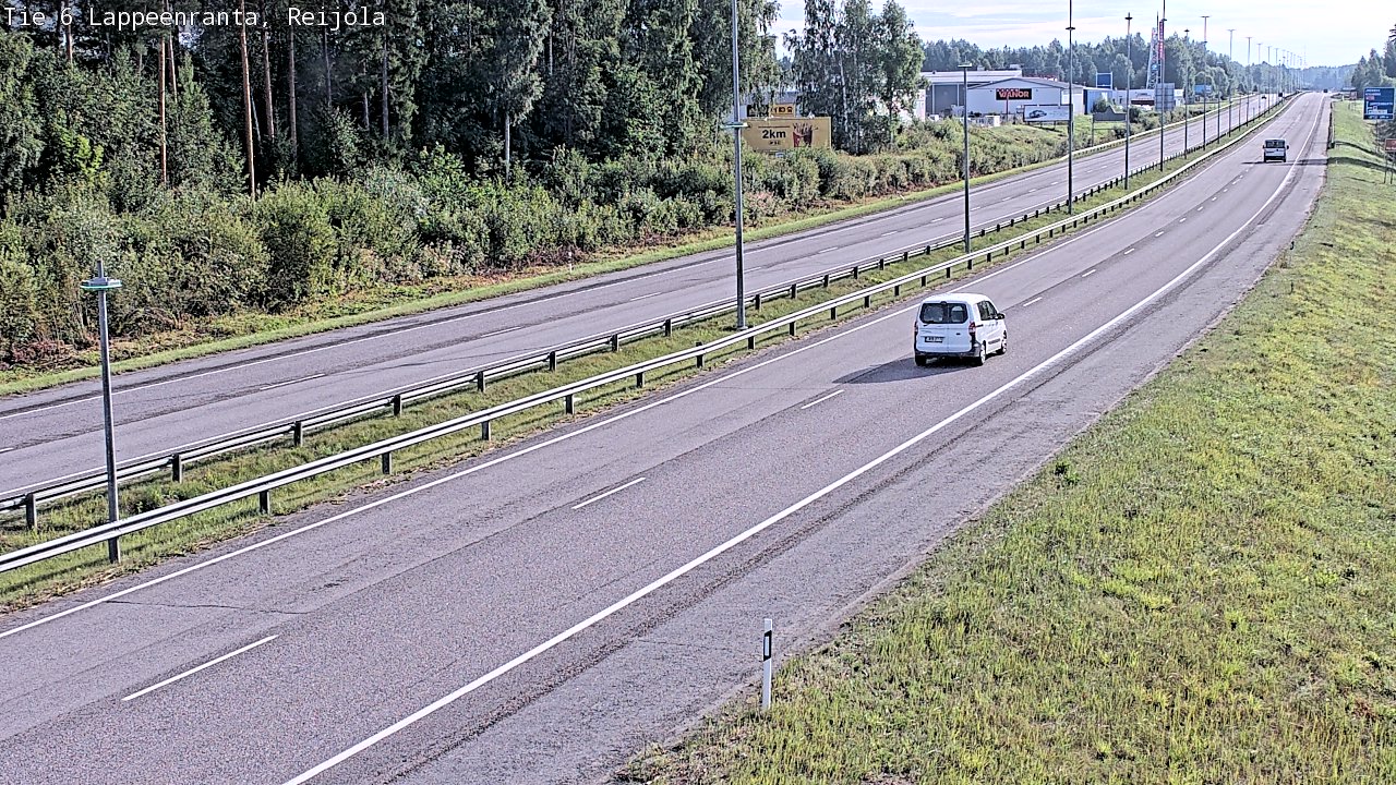 Weather Camera Image Road 6 Lappeenranta, Reijola, Lappeenranta, Etelä-Karjala