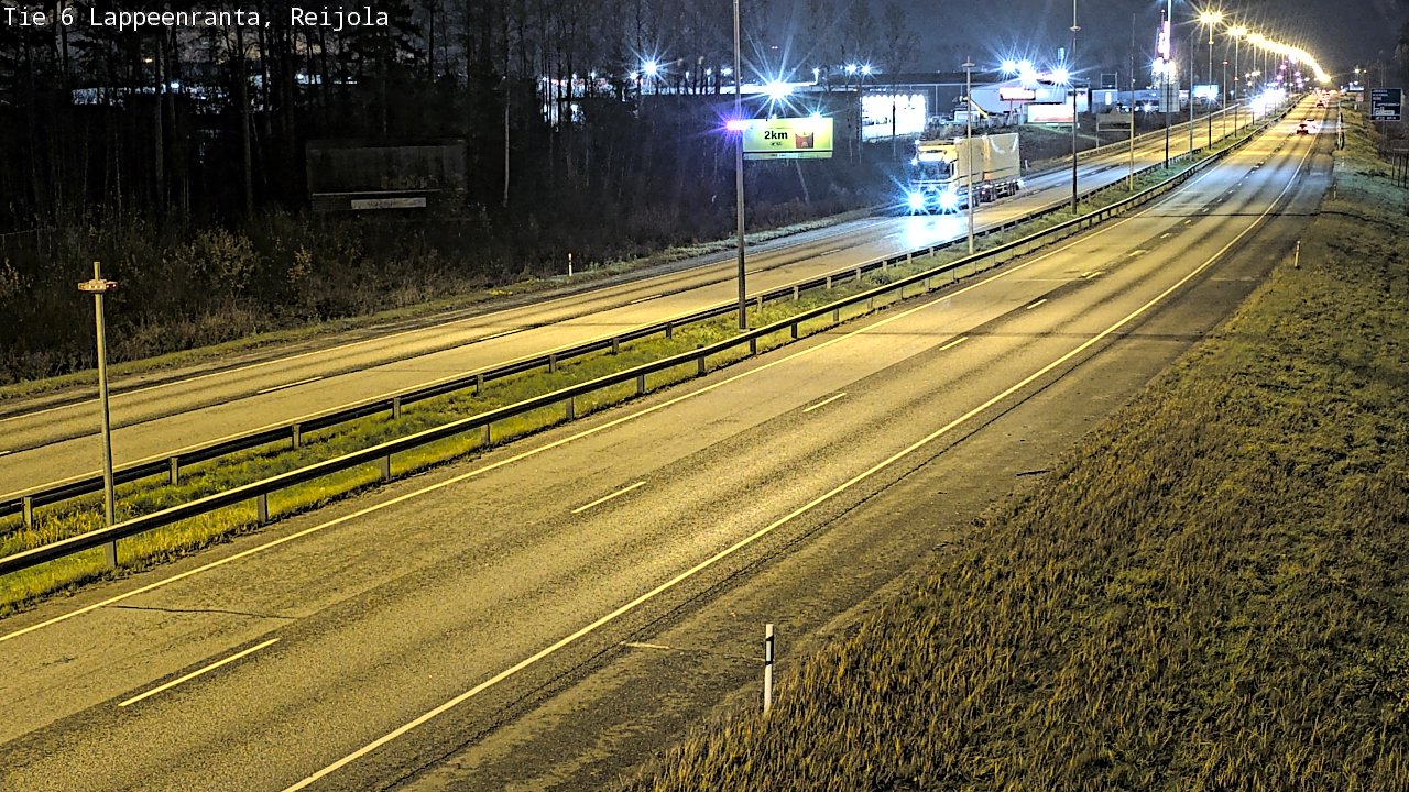 Weather Camera Image Väg 6 Villmanstrand, Reijola, Lappeenranta, Etelä-Karjala