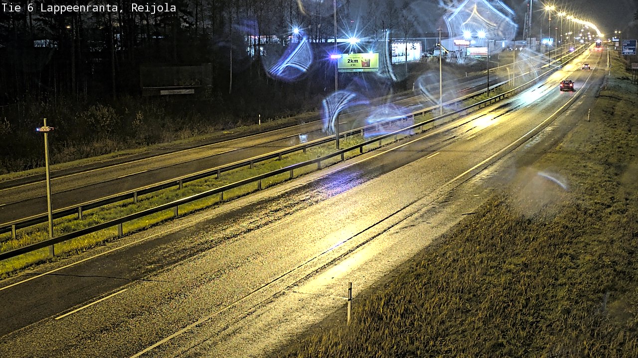 Weather Camera Image Väg 6 Villmanstrand, Reijola, Lappeenranta, Etelä-Karjala