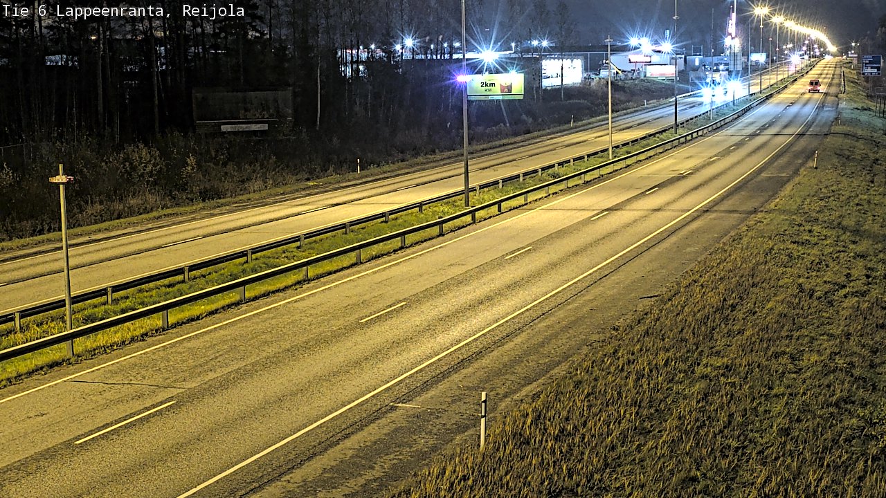 Weather Camera Image Väg 6 Villmanstrand, Reijola, Lappeenranta, Etelä-Karjala