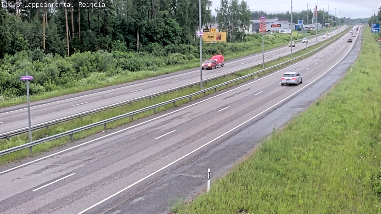 Weather Camera Image Väg 6 Villmanstrand, Reijola, Lappeenranta, Etelä-Karjala