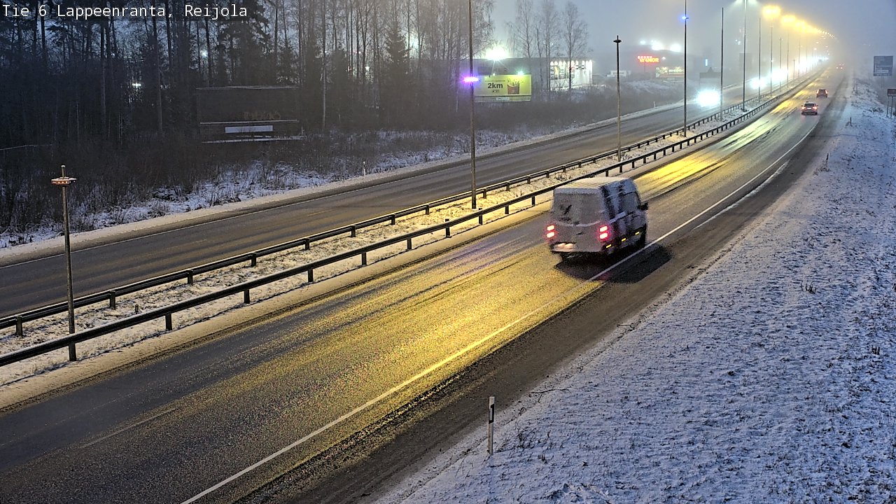 Weather Camera Image Road 6 Lappeenranta, Reijola, Lappeenranta, Etelä-Karjala