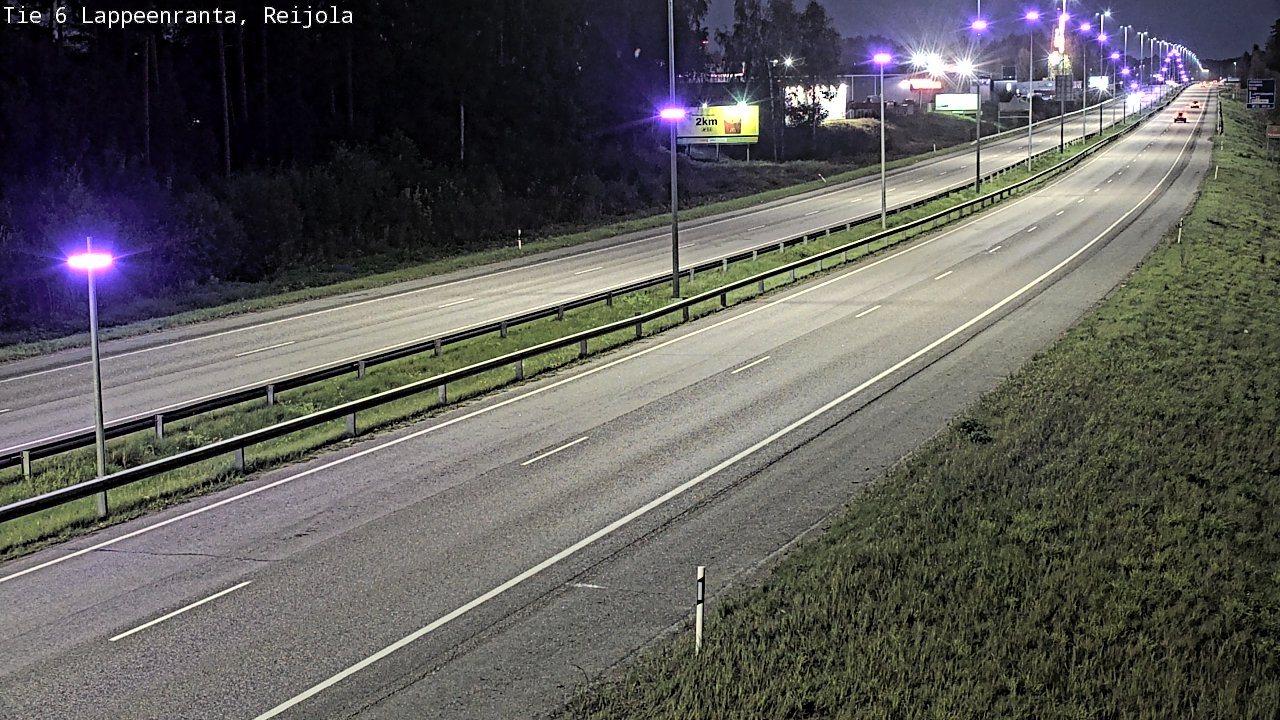 Weather Camera Image Road 6 Lappeenranta, Reijola, Lappeenranta, Etelä-Karjala