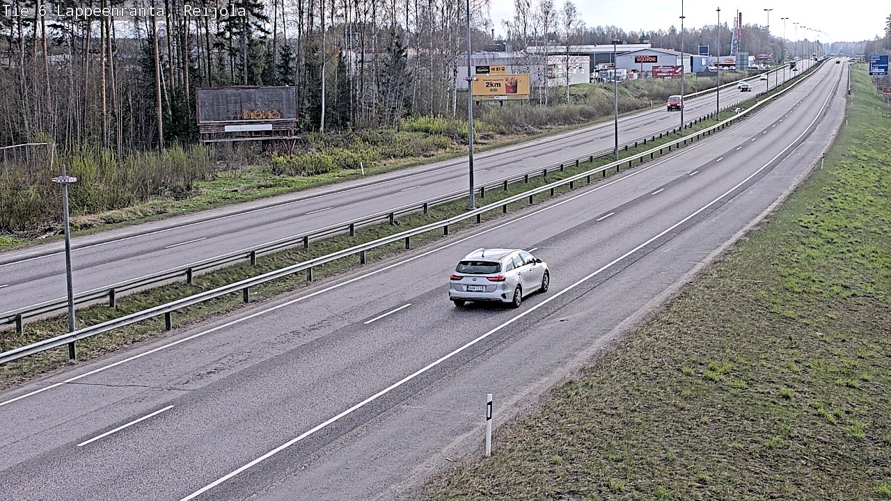 Weather Camera Image Road 6 Lappeenranta, Reijola, Lappeenranta, Etelä-Karjala