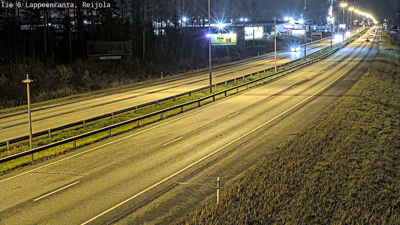 Weather Camera Image Väg 6 Villmanstrand, Reijola, Lappeenranta, Etelä-Karjala