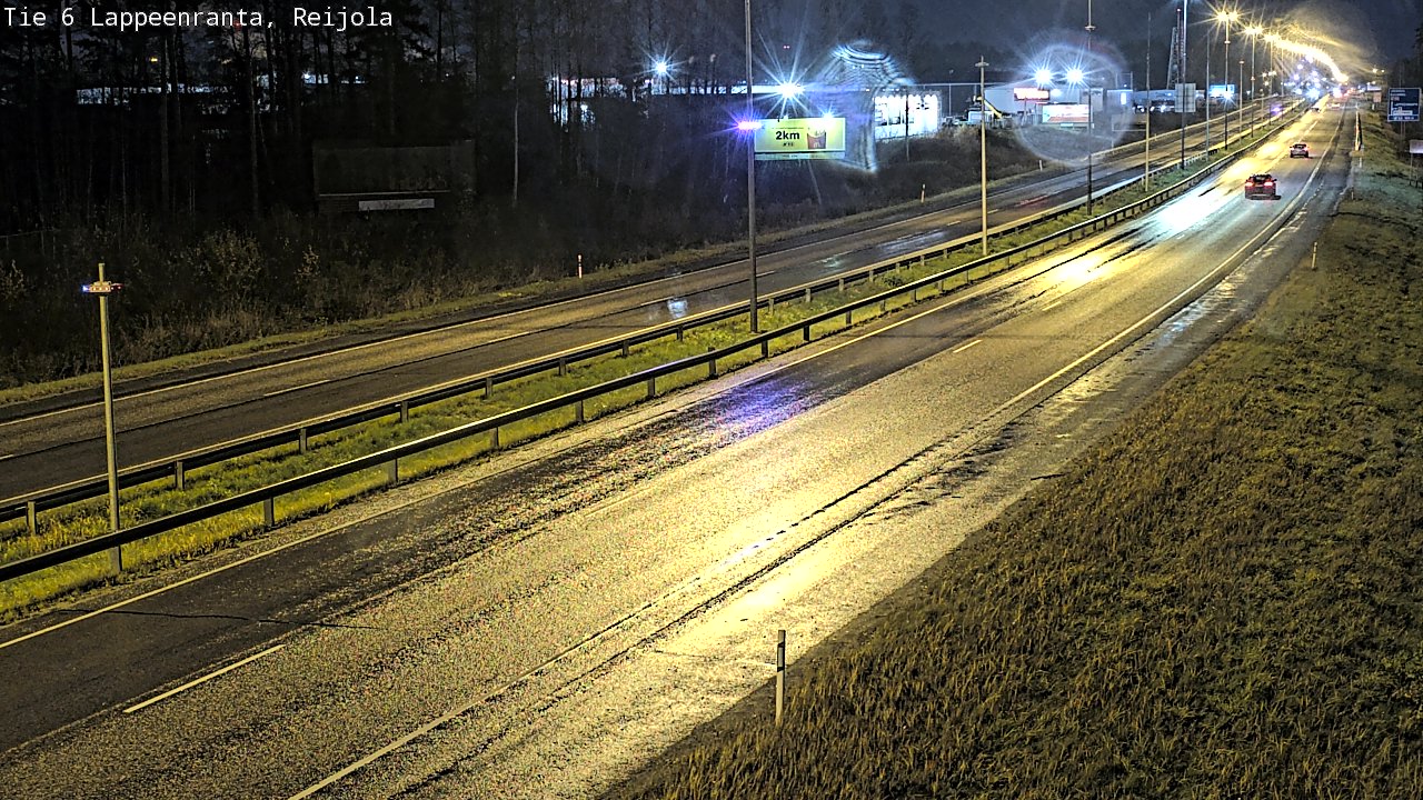 Weather Camera Image Väg 6 Villmanstrand, Reijola, Lappeenranta, Etelä-Karjala