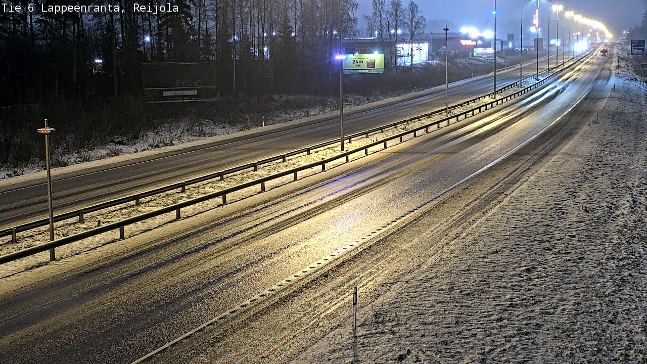Weather Camera Image Road 6 Lappeenranta, Reijola, Lappeenranta, Etelä-Karjala