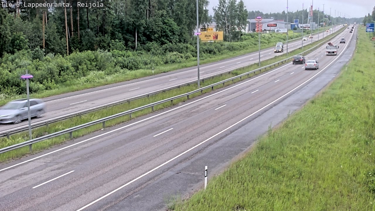 Weather Camera Image Väg 6 Villmanstrand, Reijola, Lappeenranta, Etelä-Karjala