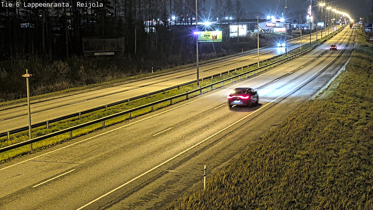 Weather Camera Image Väg 6 Villmanstrand, Reijola, Lappeenranta, Etelä-Karjala