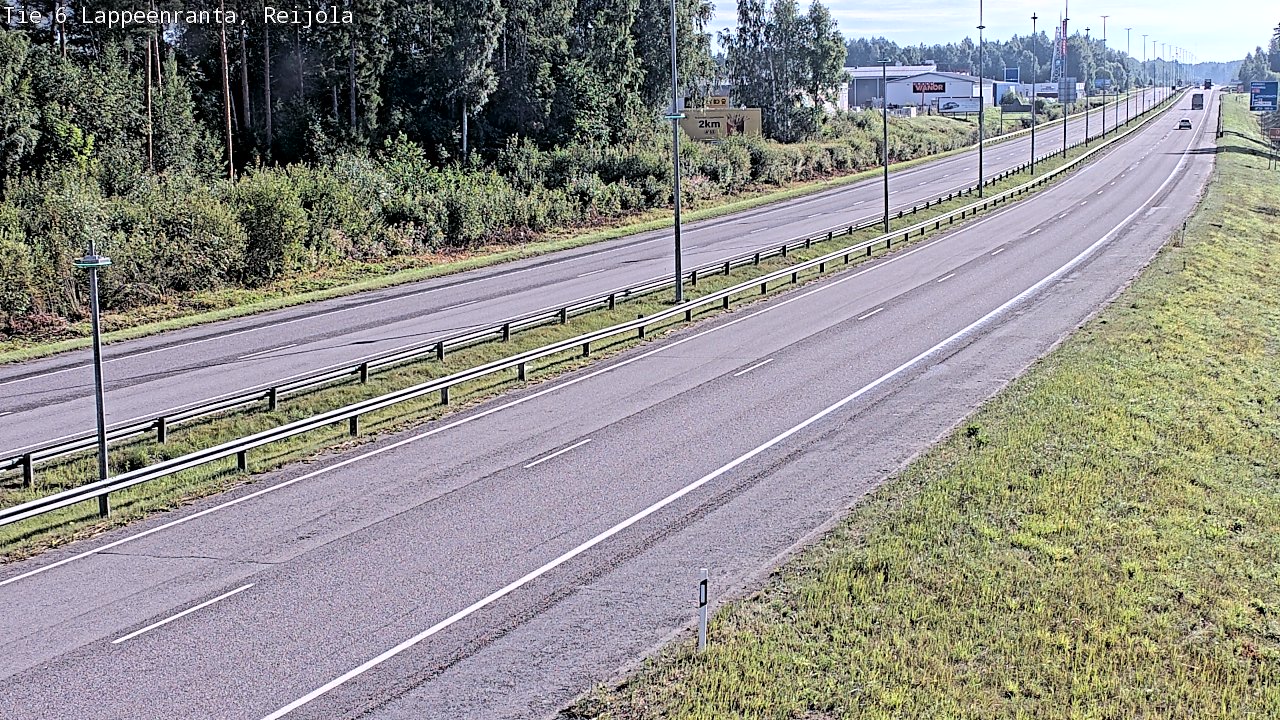 Weather Camera Image Road 6 Lappeenranta, Reijola, Lappeenranta, Etelä-Karjala