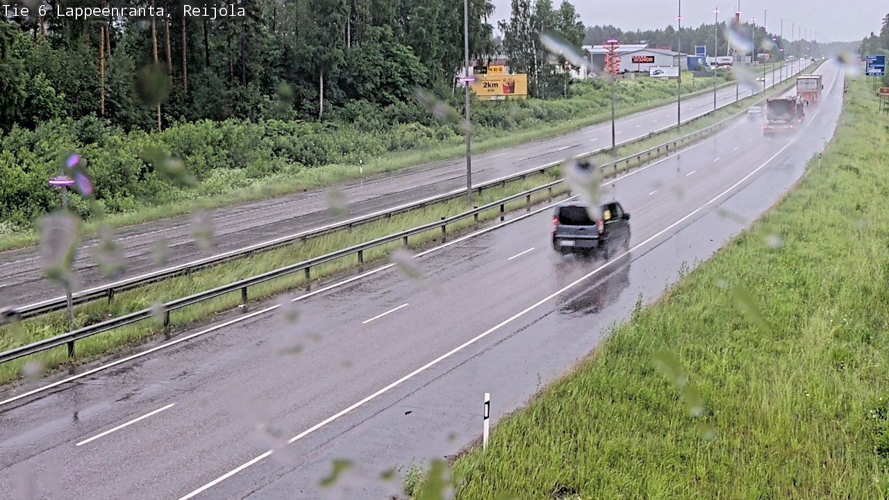 Weather Camera Image Road 6 Lappeenranta, Reijola, Lappeenranta, Etelä-Karjala