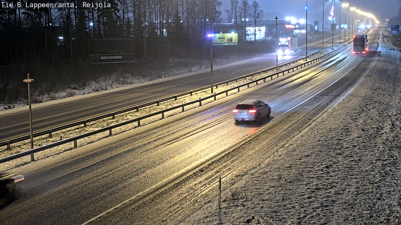 Weather Camera Image Road 6 Lappeenranta, Reijola, Lappeenranta, Etelä-Karjala