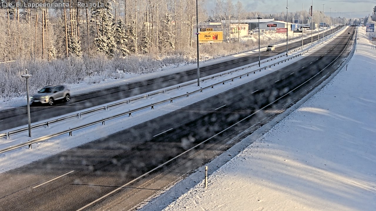 Weather Camera Image Väg 6 Villmanstrand, Reijola, Lappeenranta, Etelä-Karjala