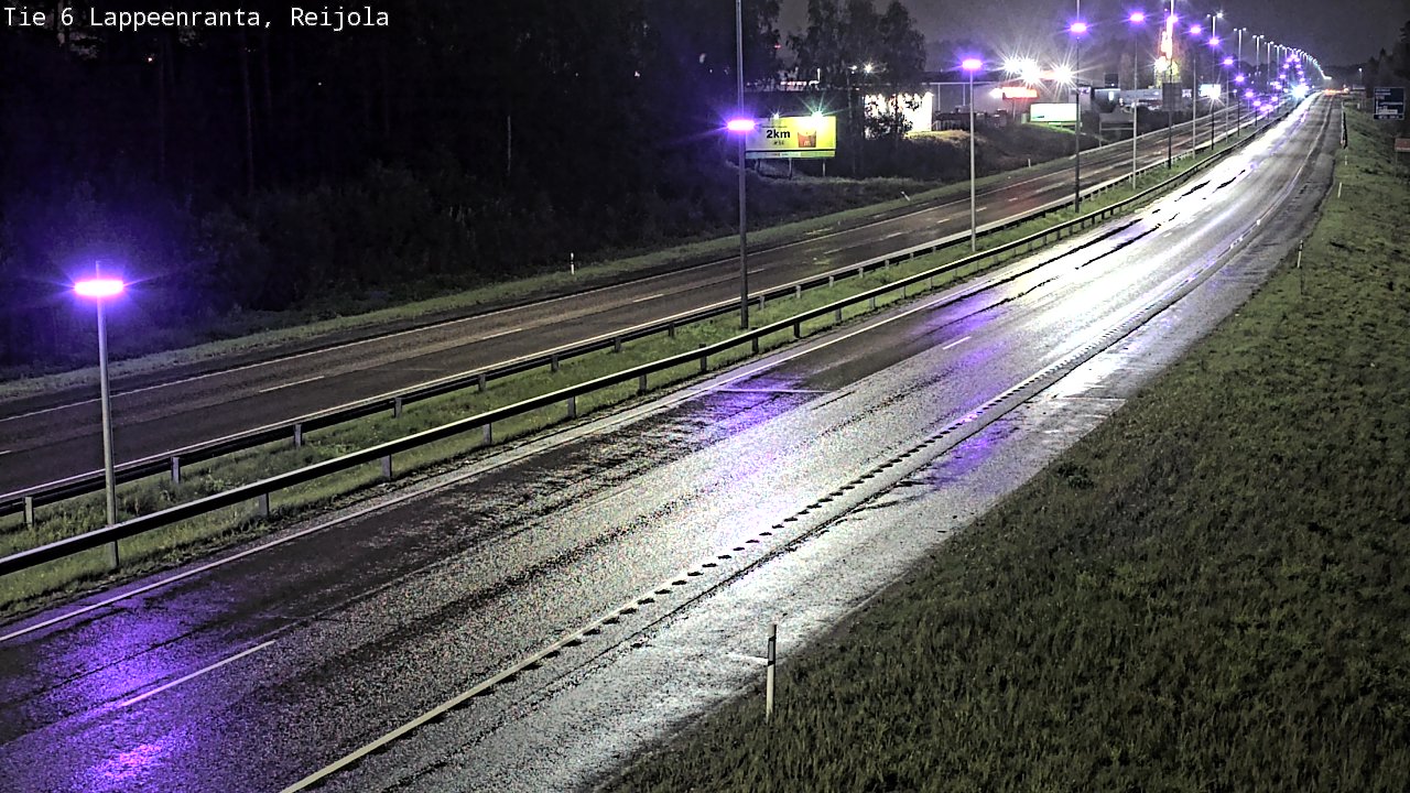 Weather Camera Image Road 6 Lappeenranta, Reijola, Lappeenranta, Etelä-Karjala