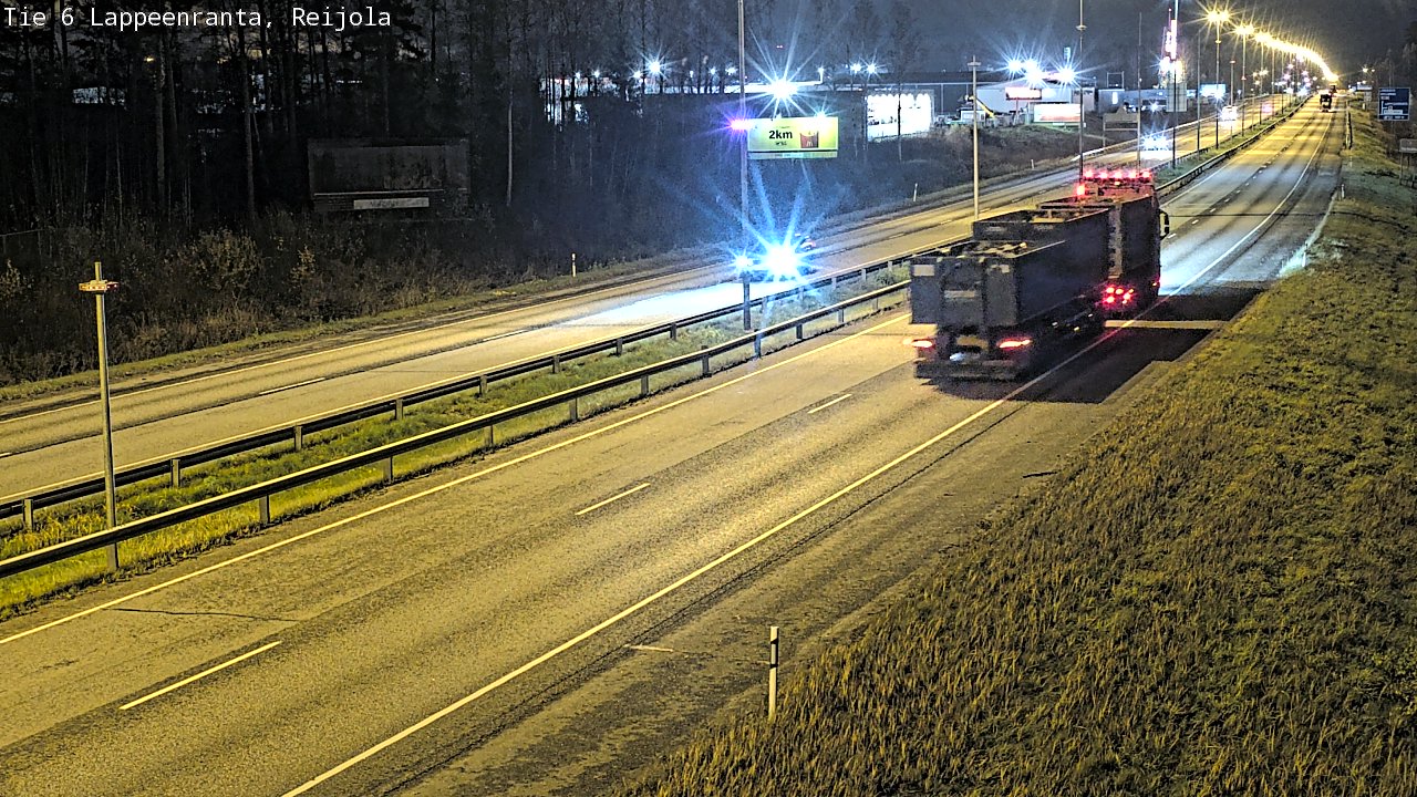 Weather Camera Image Väg 6 Villmanstrand, Reijola, Lappeenranta, Etelä-Karjala