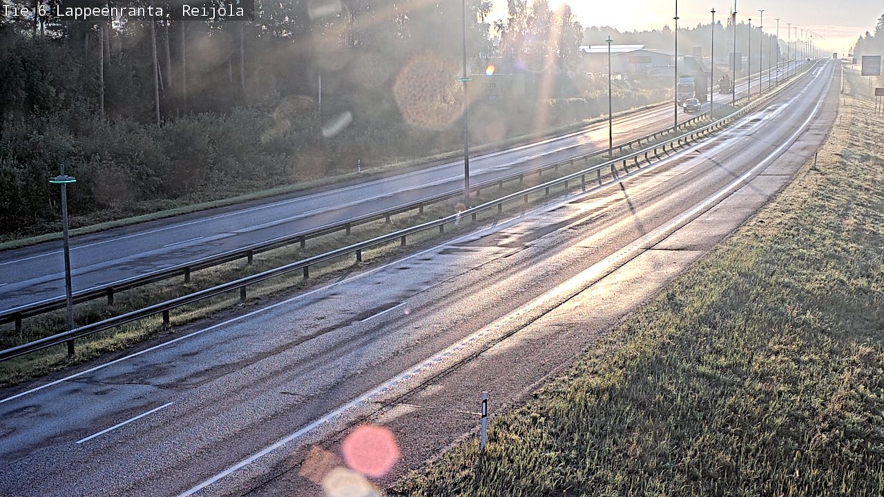 Weather Camera Image Road 6 Lappeenranta, Reijola, Lappeenranta, Etelä-Karjala