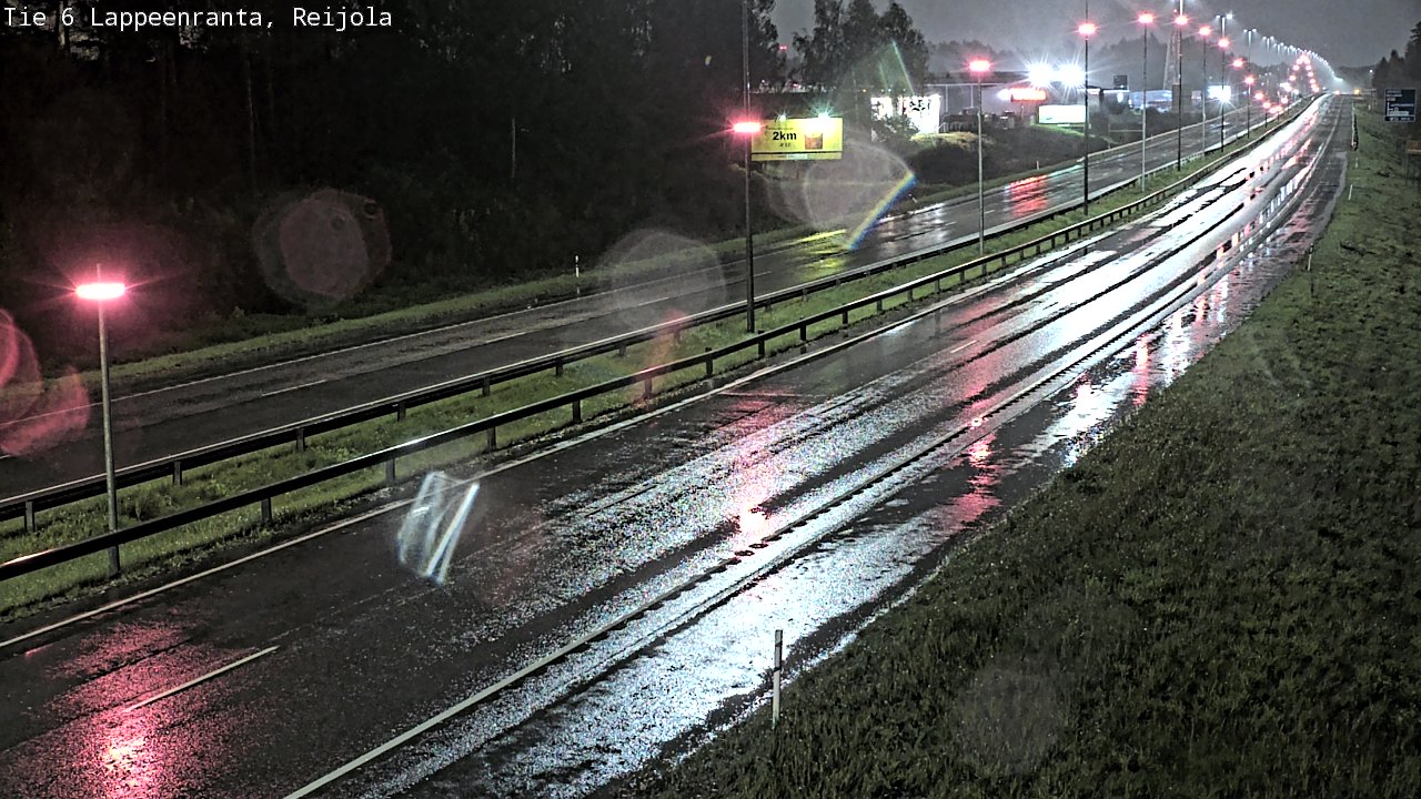 Weather Camera Image Road 6 Lappeenranta, Reijola, Lappeenranta, Etelä-Karjala