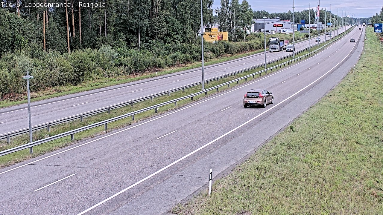 Weather Camera Image Väg 6 Villmanstrand, Reijola, Lappeenranta, Etelä-Karjala