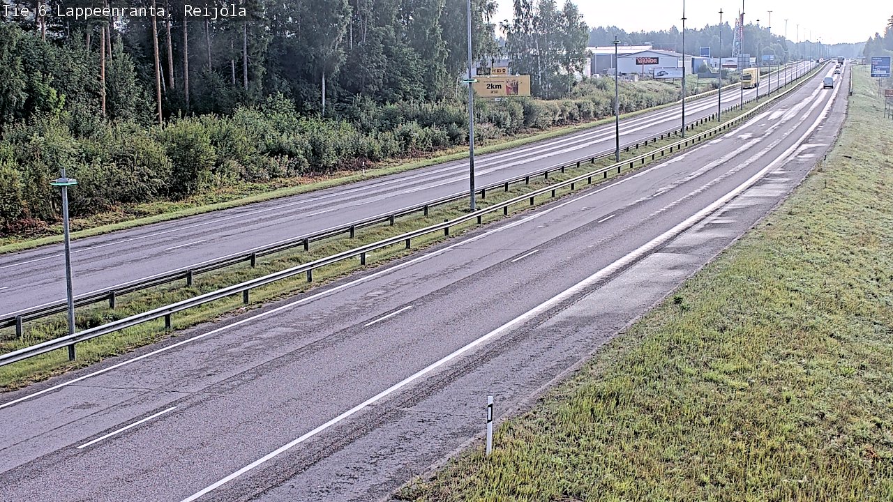 Weather Camera Image Road 6 Lappeenranta, Reijola, Lappeenranta, Etelä-Karjala
