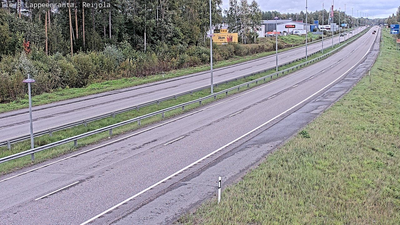 Weather Camera Image Road 6 Lappeenranta, Reijola, Lappeenranta, Etelä-Karjala