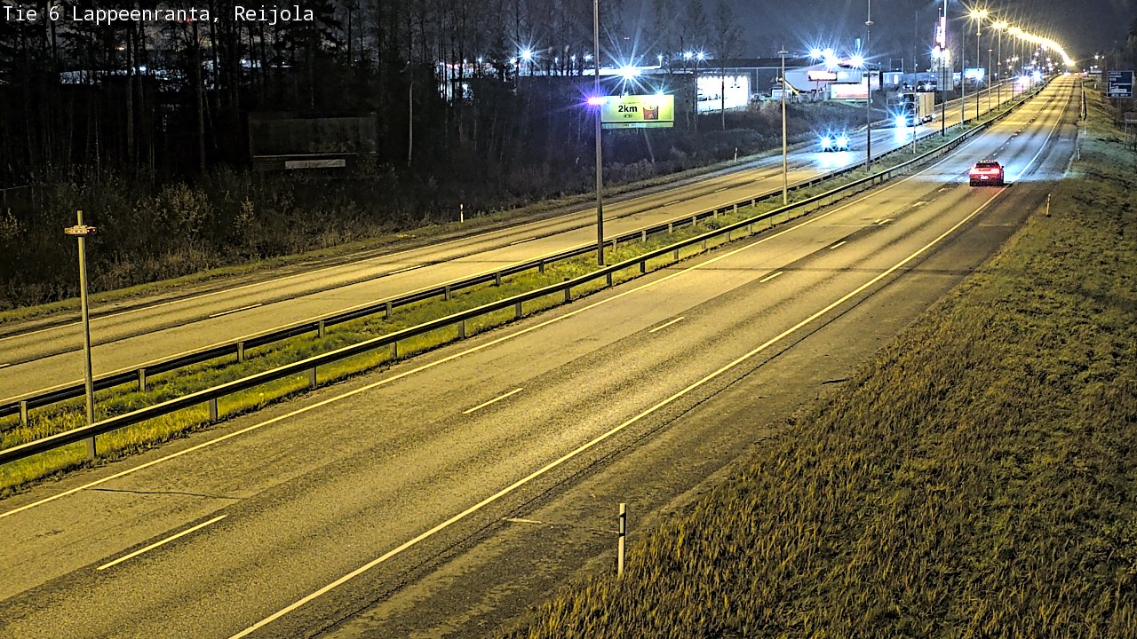 Weather Camera Image Väg 6 Villmanstrand, Reijola, Lappeenranta, Etelä-Karjala