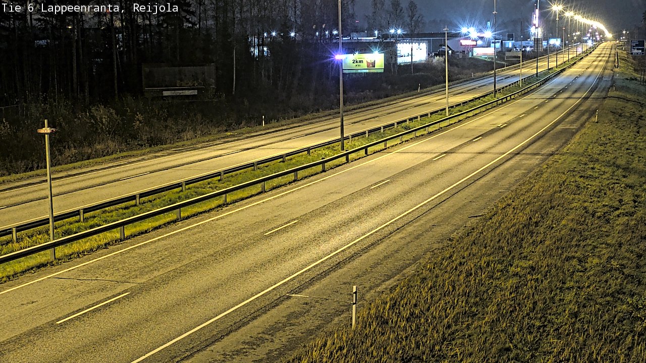 Weather Camera Image Väg 6 Villmanstrand, Reijola, Lappeenranta, Etelä-Karjala