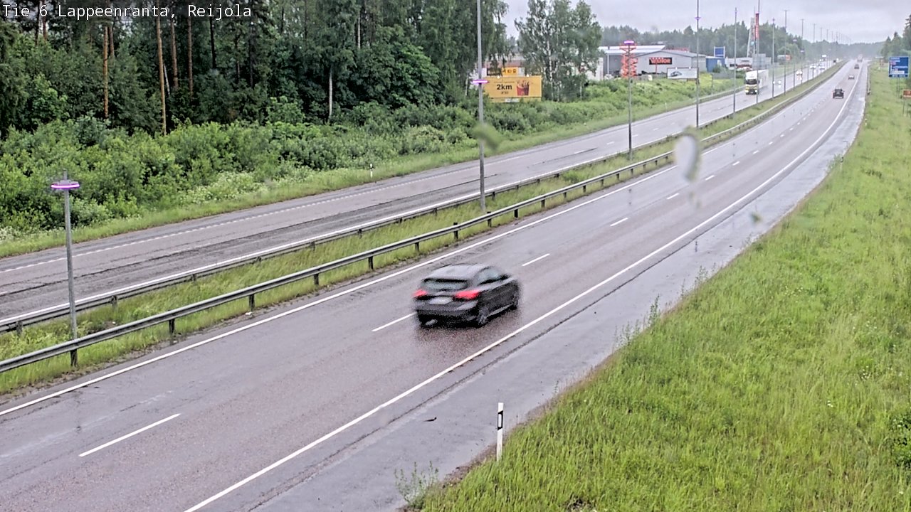 Weather Camera Image Väg 6 Villmanstrand, Reijola, Lappeenranta, Etelä-Karjala