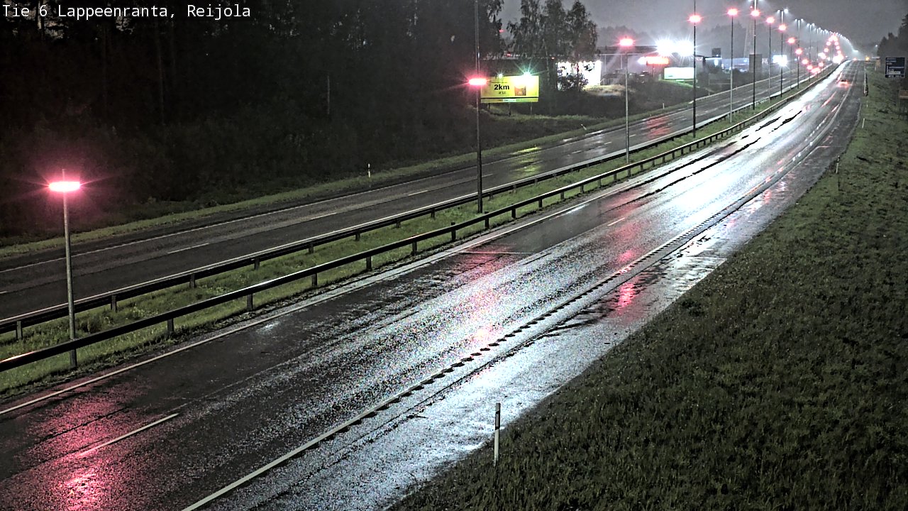 Weather Camera Image Road 6 Lappeenranta, Reijola, Lappeenranta, Etelä-Karjala