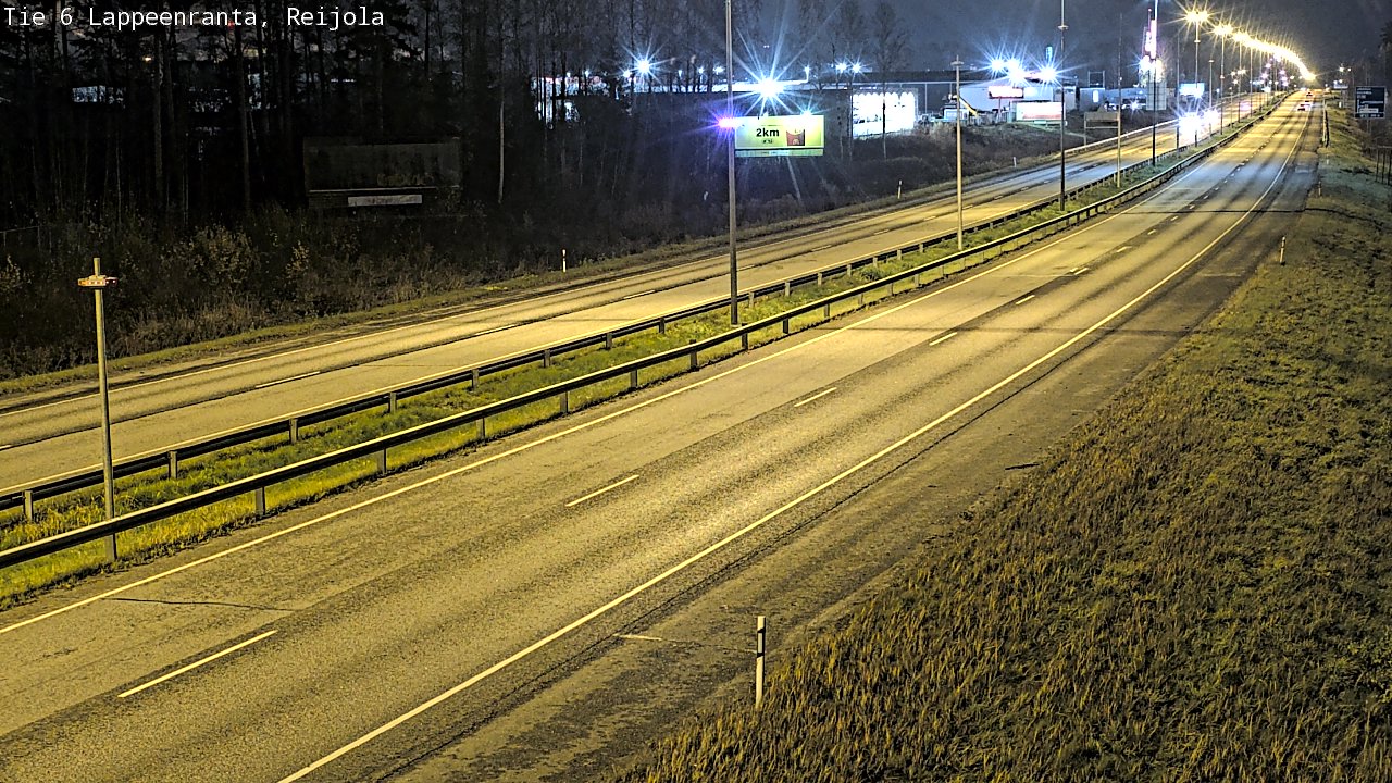 Weather Camera Image Väg 6 Villmanstrand, Reijola, Lappeenranta, Etelä-Karjala