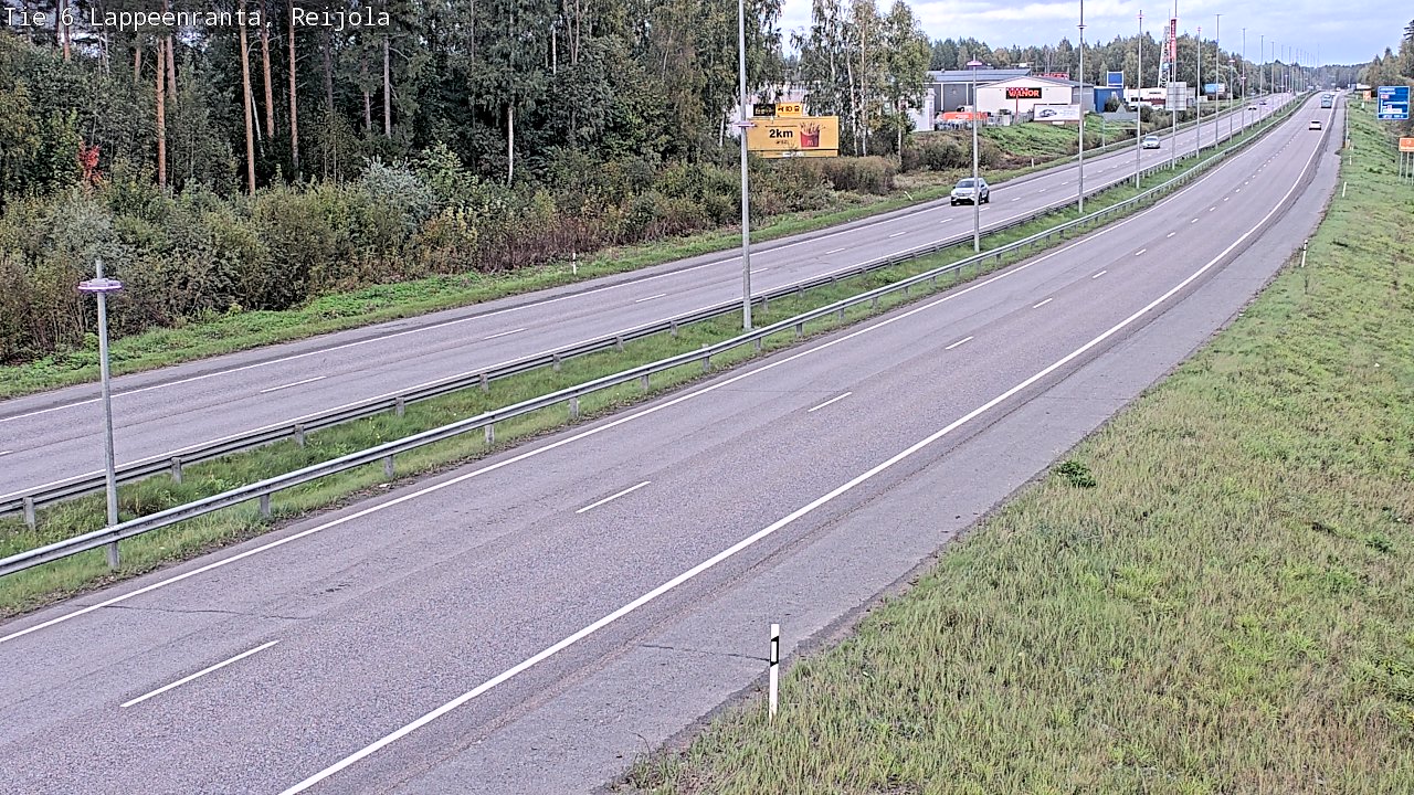 Weather Camera Image Road 6 Lappeenranta, Reijola, Lappeenranta, Etelä-Karjala