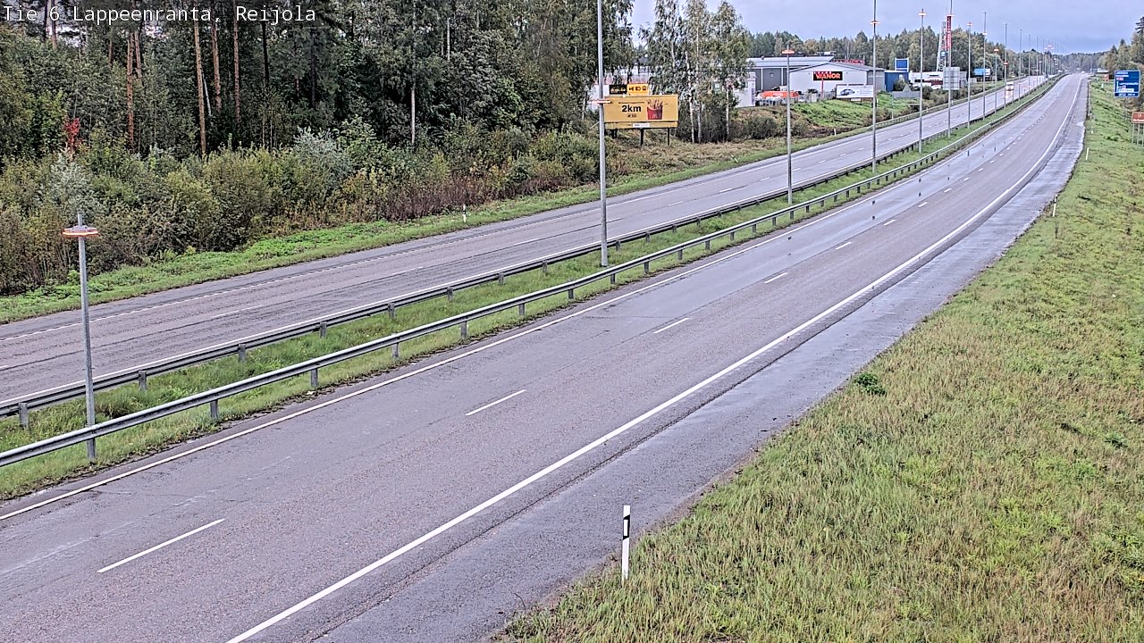 Weather Camera Image Road 6 Lappeenranta, Reijola, Lappeenranta, Etelä-Karjala