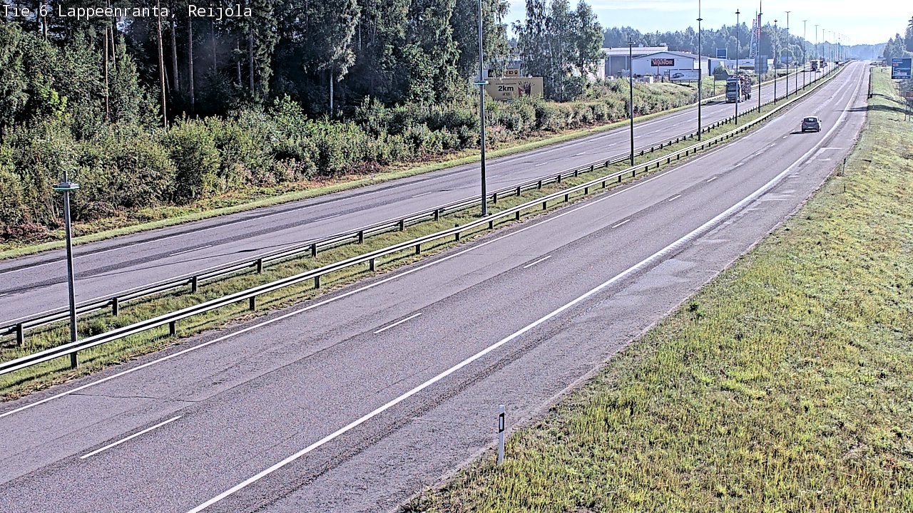 Weather Camera Image Road 6 Lappeenranta, Reijola, Lappeenranta, Etelä-Karjala